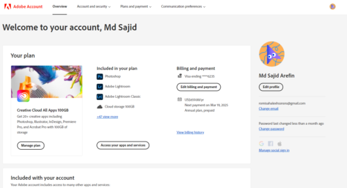 Adobe Creative Cloud Prepaid Subscription Price In bd photo review
